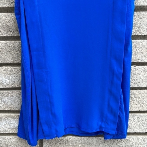 RW&Co Royal Blue Cap Sleeve Top Sz S - Picture 4 of 8
